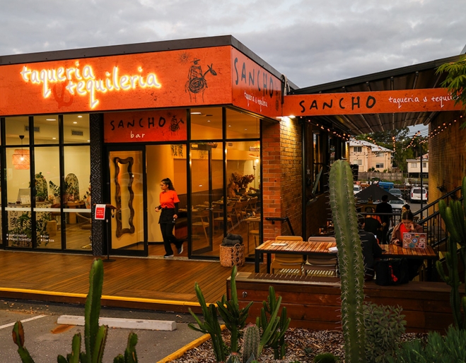 Exterior of Sancho Taqueria & Tequileria Stafford