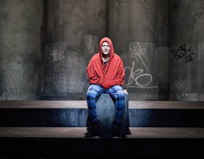 Actor on stage Saplings QPAC