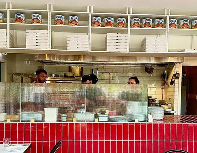 Staff behind counter at Olli Italiano