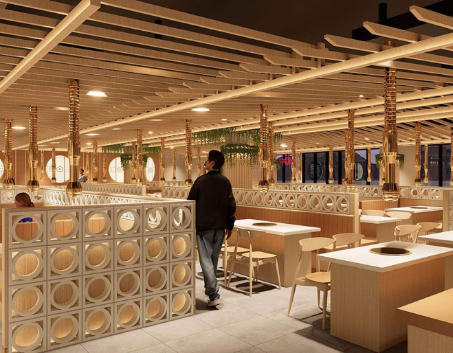 Interior render of Seoul Garden Sunnybank