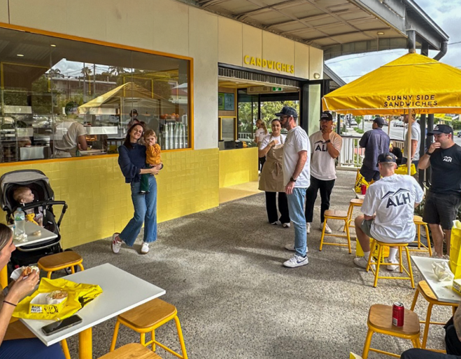 Exterior of Sunny Side Sandwiches
