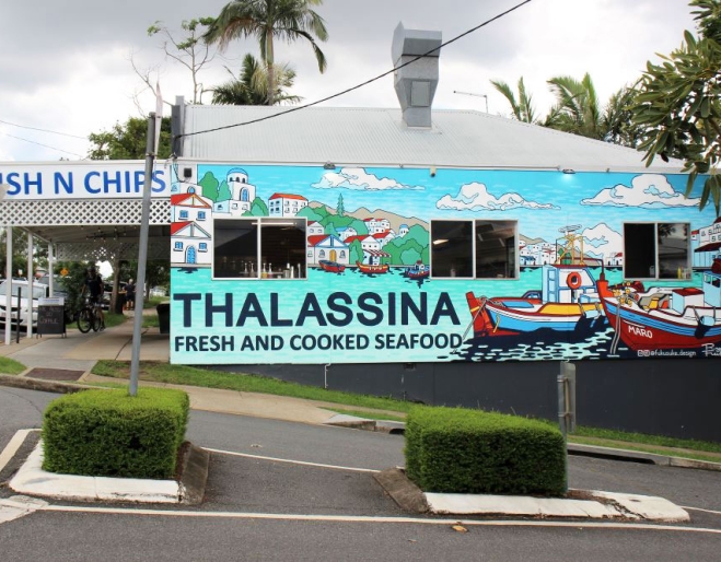 Exterior facade of Thalassina, West End