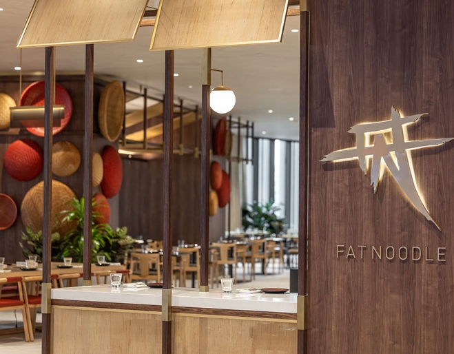 Entry door to Fat Noodle