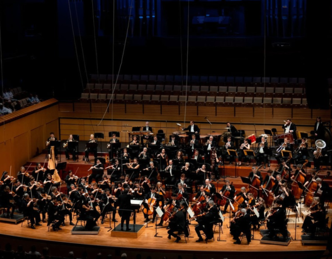 symphony orchestra performance on stage 