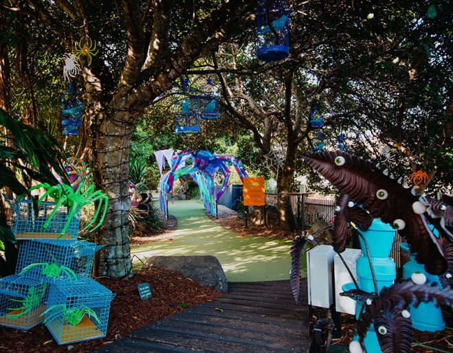 Entrance to Spooky Putt Putt 