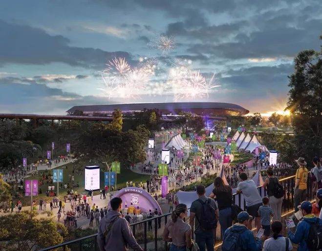 Artis render of Vic Park Masterplan