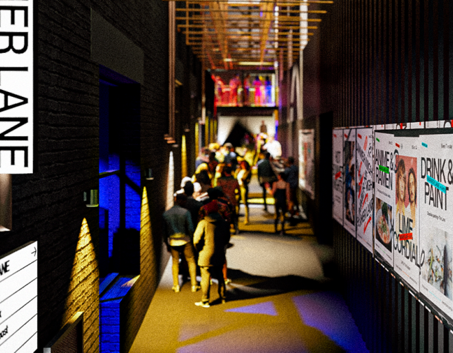 Artist impression of entry to Warner Lane