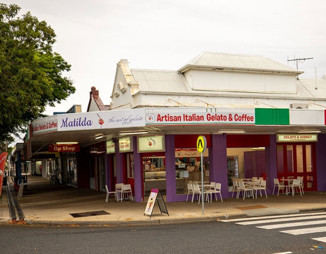 Exterior of Matilda Gelato Wynnum