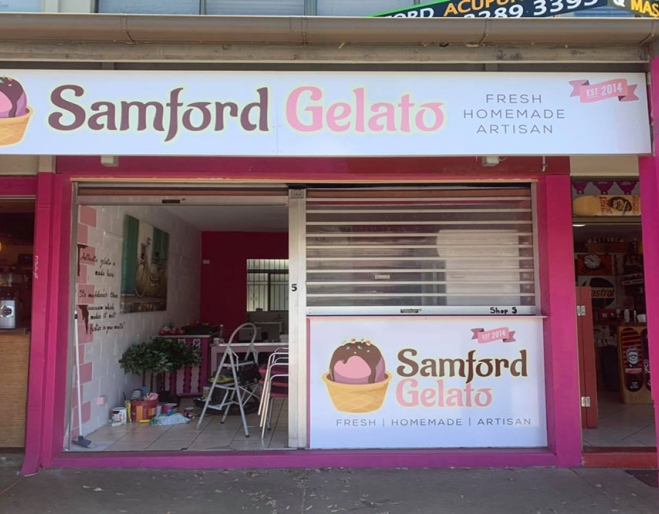 Exterior of Samford Gelato