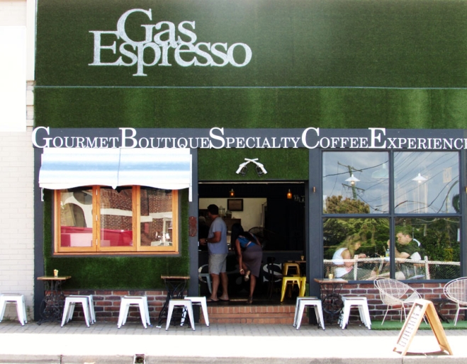 Gas Espresso shop front in Sherwood