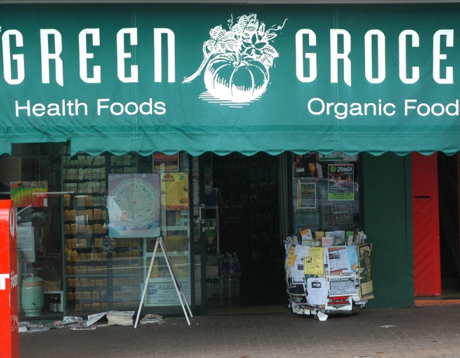 The Green Grocer's shop front in West End.