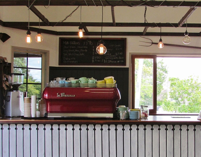 Servery hatch at Hedge Espresso