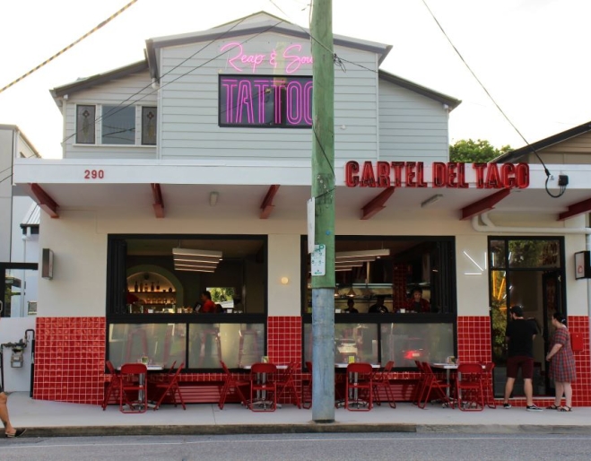 Exterior of Cartel Del Taco, Hawthorne 
