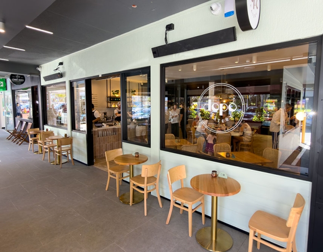 Outdoor area at Dopo Eatery Milton
