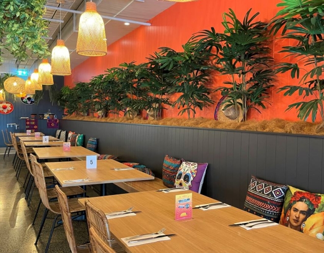 Interior seating at Pepe's Wynnum