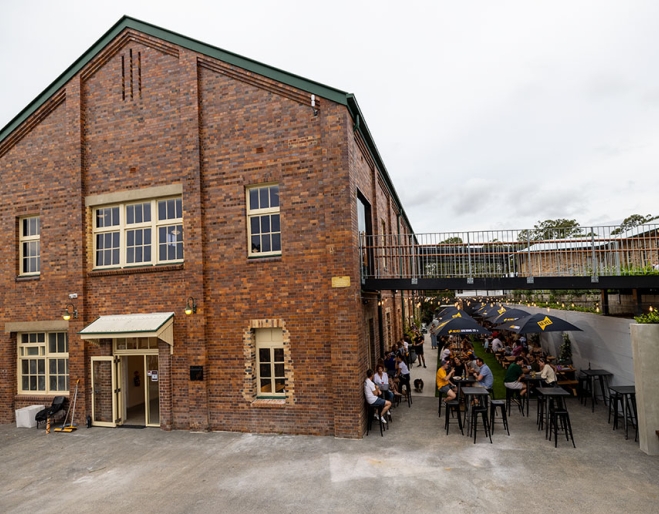 Exterior facade of Revel Brewing Co