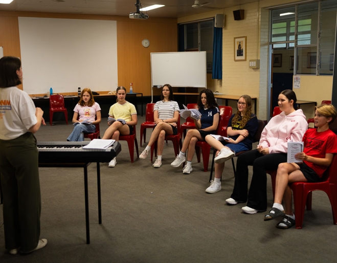 Kids in drama class