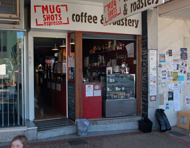 Mug Shots Espresso shop front in Sandgate