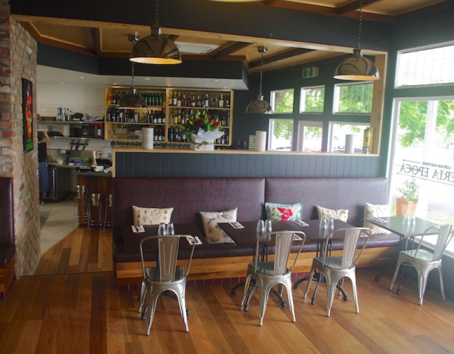 Interior seating at Osteria Epoca Yeronga