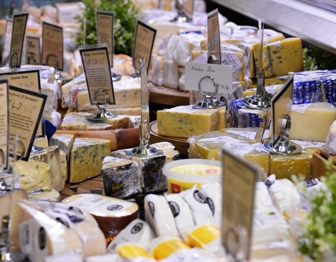 Selection of cheeses at Rosalie Gourmet Deli