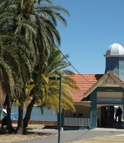 Historic ferry terminal at Hawthorne