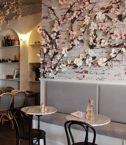 Interior of the The Bloom Room Cafe Birkdale