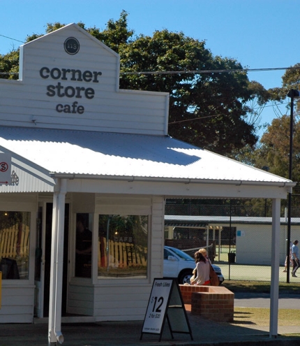 Corner Store Cafe old weatherboad shop front 