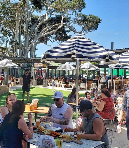 Beer garden at Waterloo Bay Hotel Wynnum
