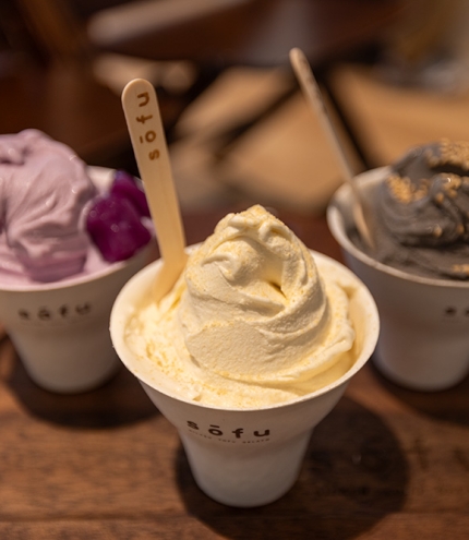 Three gelatos