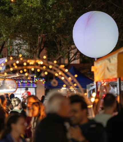 Crowd at City After Dark Markets