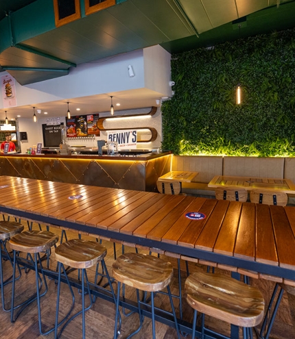 Bar at Benny's American Burger