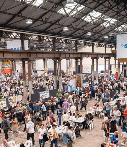 Crowd of people at Brisbane Sake Festival