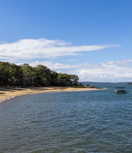Beach at Coochiemudlo 