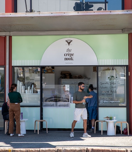 Outside of the Crepe Nook