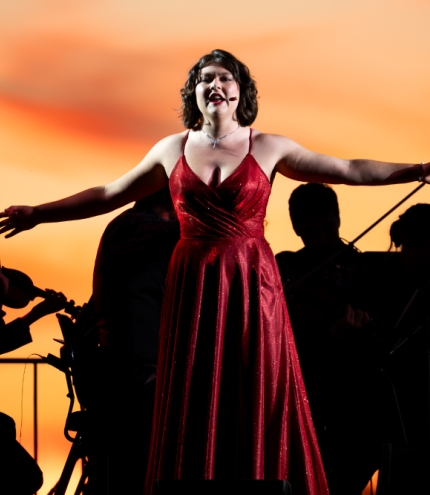 Woman singing