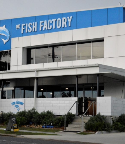 Exterior facade of The Fish Factory, Morningside
