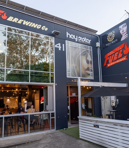 Exterior facade of Fuel Brewing Co Bulimba