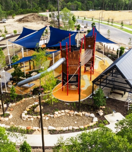 Aerial view of Glider Park 