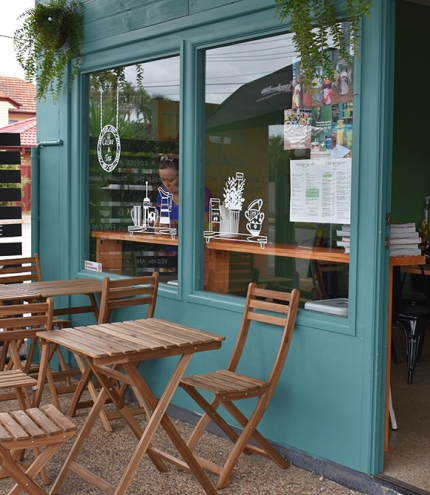 Exterior of Hide Green Cafe Manly