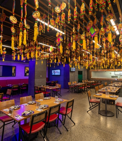 Interior dining room of Indian Room Milton
