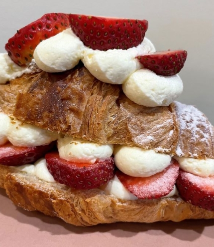 Croissant dessert at Jacorey Dessert Cafe Patisserie, Fortitude Valley