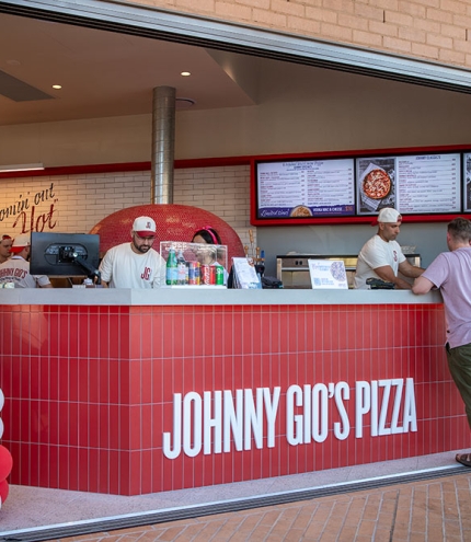 Outside of Johnny Gio's Pizza