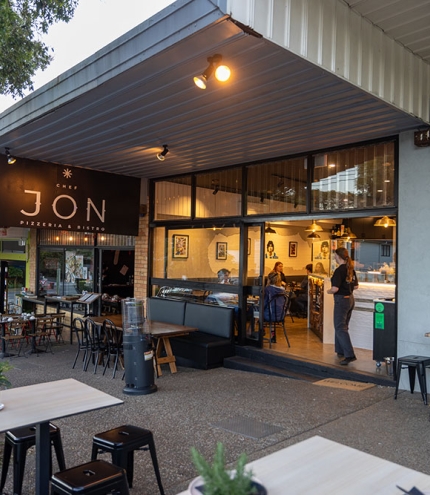 Street view of Chef Jon Pizzeria & Bistro Kenmore