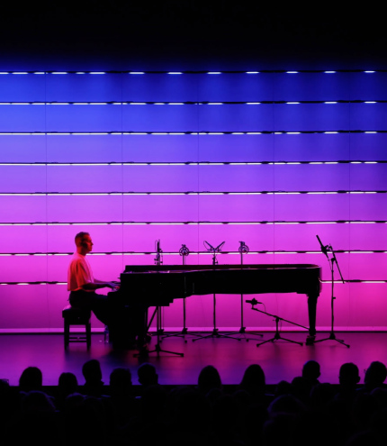 Josh Cohen pink backdrop