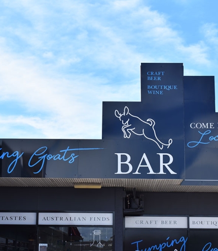 Facade of Jumping Goats Bar Margate