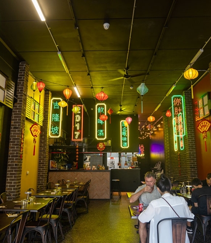 Diners inside Lemak Kitchen and Bar