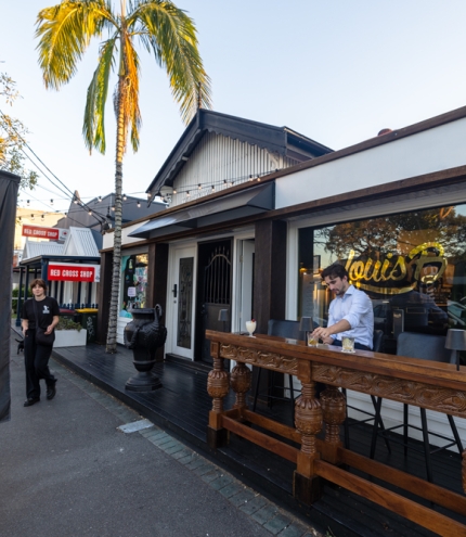 Exterior view of LouisB Bar Paddington 