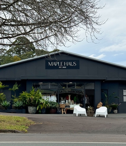 Maple Haus, Maleny, Sunshine Coast Hinterland, women's fashion, furniture, ladies wear, menswear, timber, bespoke interior design