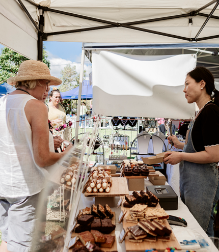 food stall at Redlands Coast Collective Markets