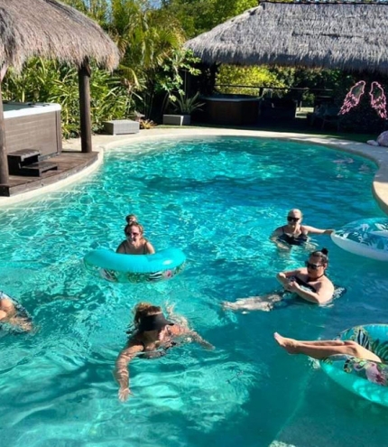 People in pool Muse Bath House Loganholme